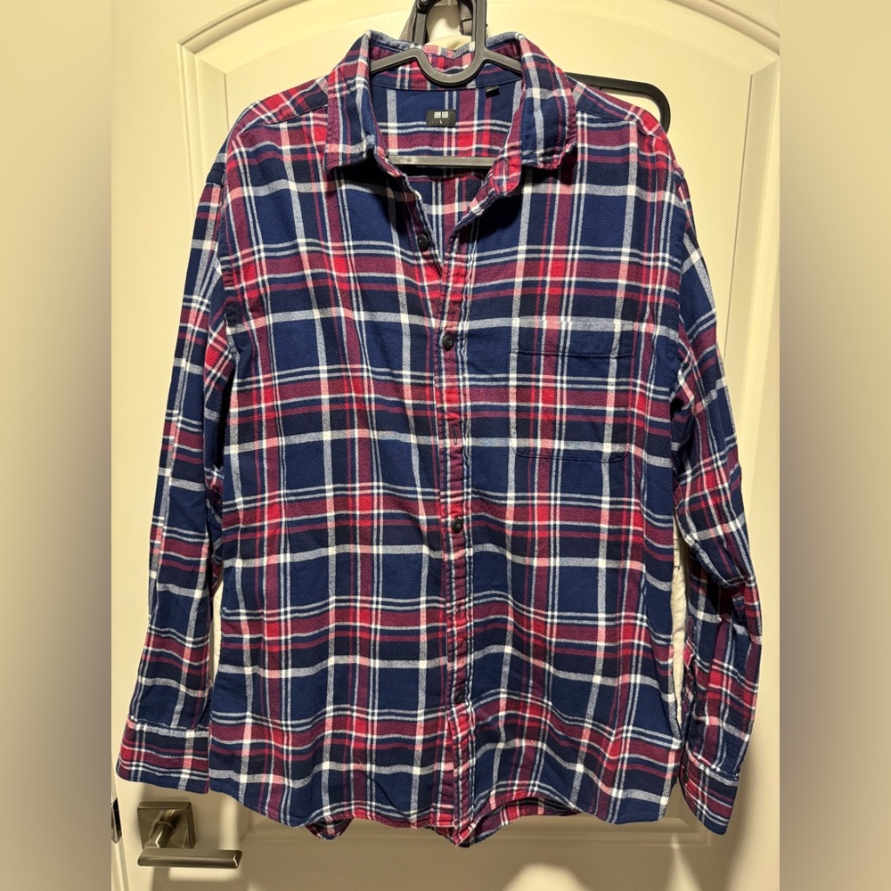 Uniqlo Flannel Plaid Shirt Size L